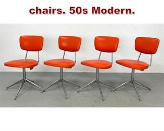 Lot 881 Viko furniture dining chairs. 50s Modern. 