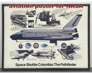 Lot 907 Kenneth W. Kotik aviation poster for NASA