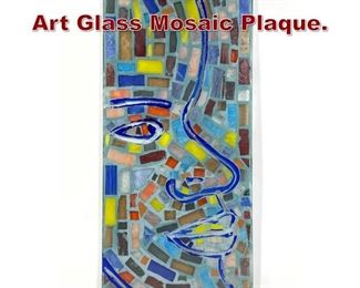 Lot 921 Artist Signed 2012 Art Glass Mosaic Plaque. 