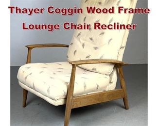 Lot 971 Milo Baughman for Thayer Coggin Wood Frame Lounge Chair Recliner 