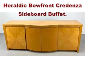 Lot 982 Dakota Jackson Heraldic Bowfront Credenza Sideboard Buffet. 