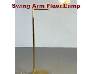 Lot 1029 Brass Von Nessen Swing Arm Floor Lamp