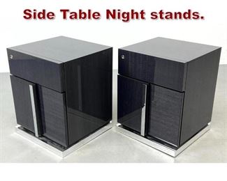 Lot 1050 Pair A.L.F. Lacquer Side Table Night stands. 