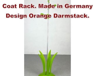 Lot 1090 KOZIOL Acrylic Coat Rack. Made in Germany Design Orange Darmstack. 