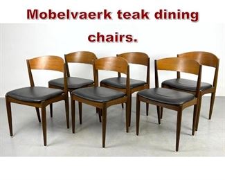 Lot 1124 Set 6 Jydsk Mobelvaerk teak dining chairs. 