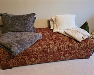 chenille bedding and large oversized ottoman