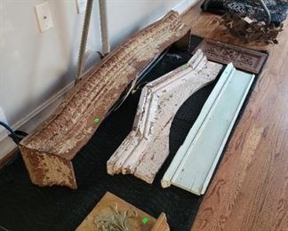 architectural pieces and a building visor