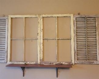 shutters and window frame