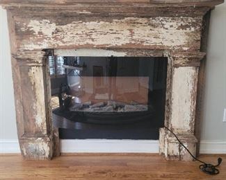 fireplace surround, bow front electric wall mounted fireplace