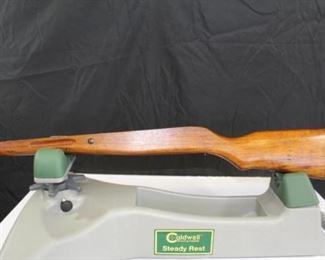 old solid wood military rifle stock
