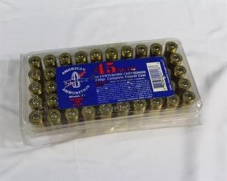 American ammunition 50 rounds .45 ammo