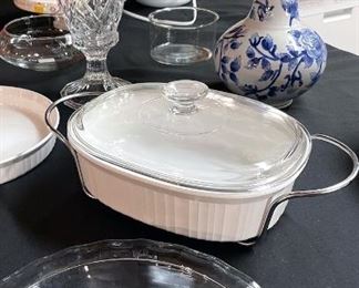Corning and Pyrex casserole and pie dishes