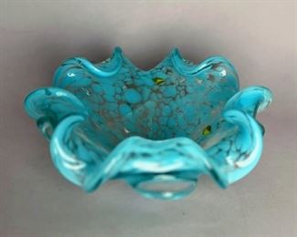 Blue Murano Glass Bowl