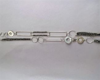 Stephanie Low Sterling Silver And Beaded Fashion Necklace
