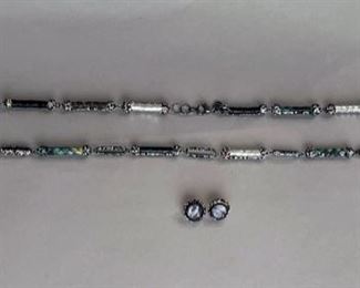 Alexandra Tukelturk Necklace And Earrings Set
