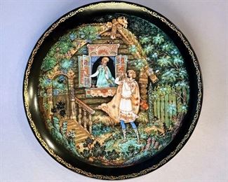 Decorative Plate Depicting The Tale Of The Snow Maiden, 1990
