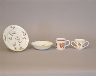 Tiffany & Co. Farm Child's 3 Piece Place Setting And Tiffany & Co. Alphabet Bears Childs' Mug
