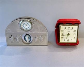 Pair Of Clocks - One Wedgwood