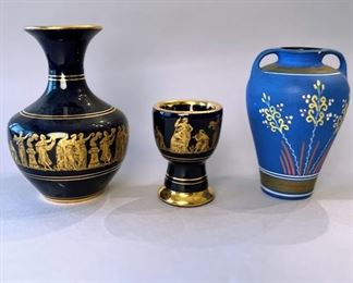 Greek Souvenir Vases And Cup
