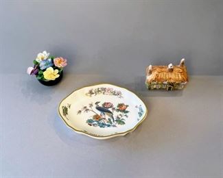Group Of Small Decorative Items By Wedgwood, Coalport And Handy Cottage
