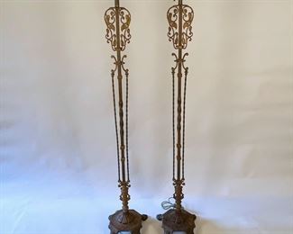 Pair Of Deco Style Floor Lamps