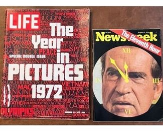 1972 Life Magazine The Year In Pictures And Newsweek The Eleventh Hour 1974