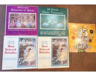 Group Of 5 Vintage Vinyl Record Albums