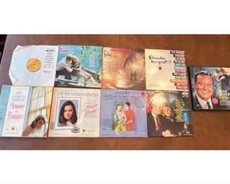 Group Of 9 Vintage Love Themed Vinyl Record Albums