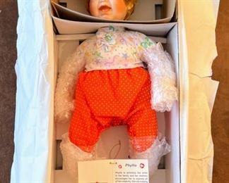 Hugs & Kisses Hand Crafted Porcelain Doll - Phyllis