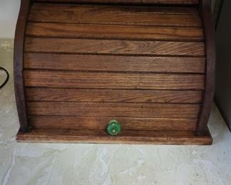 Oak Bread Box 