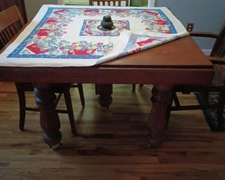 Large Square Oak Table