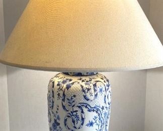 Blue White Ceramic Lamp