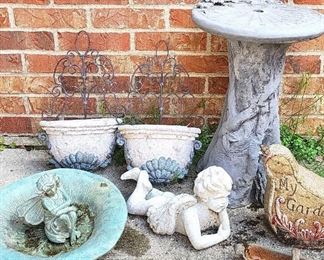 Cement Wrought Iron Garden Decorations