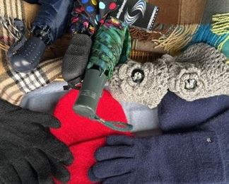 For The Elements New Windjammer Umbrella, Isotoner Gloves, 4 CashmereFeel Scarves And More