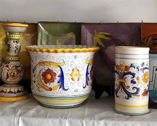 Hand Painted Made In Italy Colorful Decorations