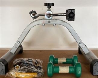 Impex Fitness Peddler, 3lb Weights, And Tension Cord With Soft Grips