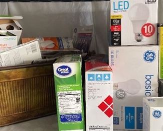 Large Assortment Of Lightbulbs, All Shapes And Sizes