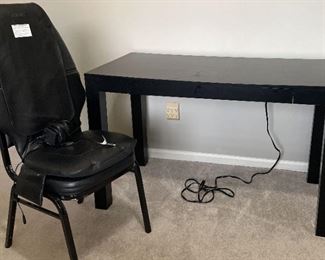 Modern Black Desk and More