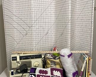 Singer Sewing Machine And Additional Sewing, Knitting, Crocheting Supplies