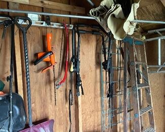 shed tools ladders
