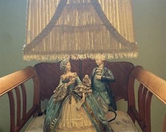 french decorative vintage lamp