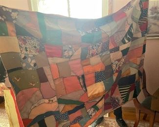patchwork crazy quilt vintage