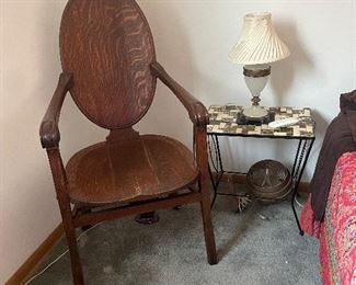 antique oak chair