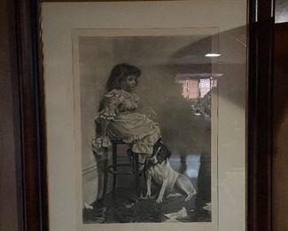 vintage wall art framed