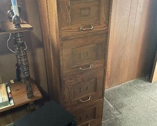 oak file cabinet