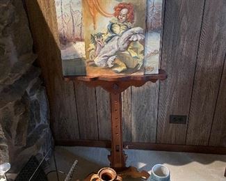painting and easel 
