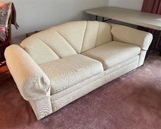 Ivory white sleeper sofa queen size 