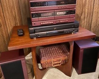 Vintage stereo set brasilia end table