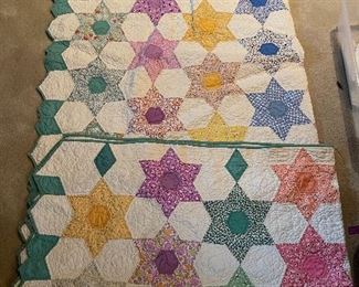 Vintage star quilt 