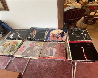 Vintage vinyl records rock and roll 